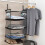 Foldable luggage shelf black 3