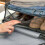 Foldable luggage shelf black 6
