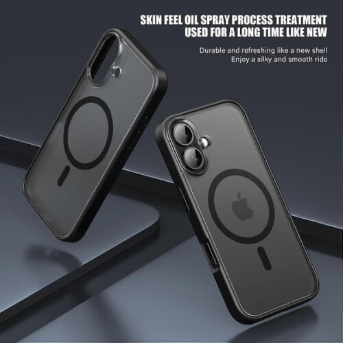 iPhone 16 case MagSafe compatible matte black 2