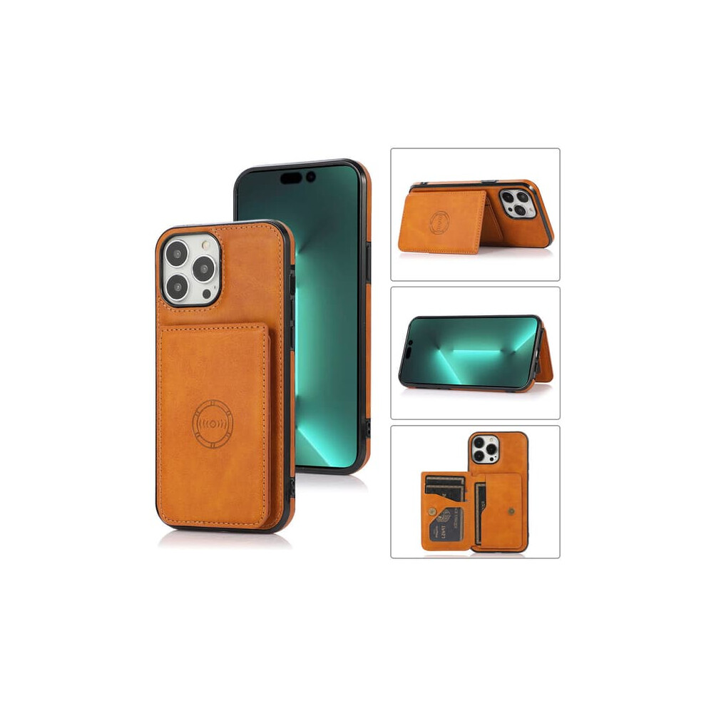 Iphone 16 Pro Case With Card Slot And Magnetic Closure Black 962029604365