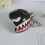 Motorcycle Helmet Keychain Black Teeth Design 2