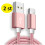 iPhone-compatible charging cable silver 2 pcs 2m 2