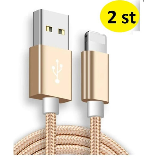 iPhone-compatible charging cable silver 2 pcs 2m 2