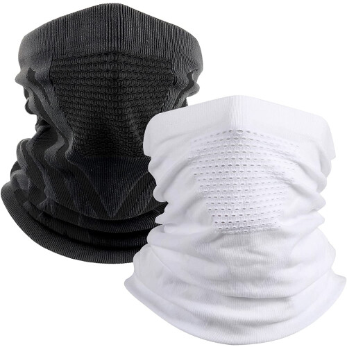 Winternekwarmer, ademend en winddicht, 2-pack