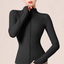 Naisten Slim Fit -juoksutakki Musta
