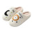 Moon Clock Damtofflor i bomullsfleece, Broderade 1
