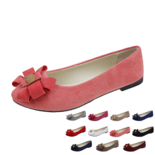 Dame åndbare, flade slip-on-sko med spids snude og blødt stof