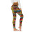 Calça legging estampada de cintura alta com bolsos (1 par) 1