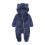 Macacão de inverno com capuz para bebês de 6 a 9 meses. 1