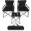 Camping Chairs and Table Set with Carry Bag Black 1