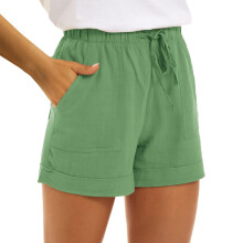 Short taille haute en coton pour femme (petites tailles)