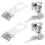 Stainless Steel Keyed Hasp Lock 2 Sets 1