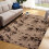 Plüschteppich im modernen Batik-Design mit rutschfester Rückseite 1