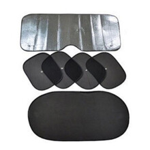 Pare-soleil de voiture pour pare-brise noir, lot de 6