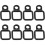 Masteelf D-ringsankarkrokar kraftiga metall 8 st 1