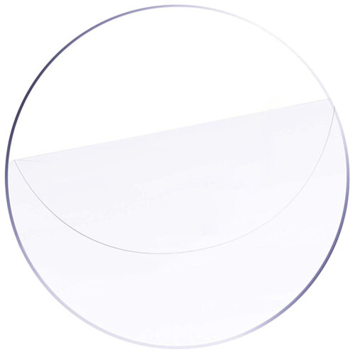 Clear Acrylic Round Discs Smooth Surface 10pcs