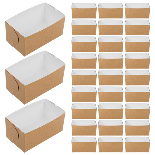 Scatole di carta antigrasso per panini e toast per la colazione,