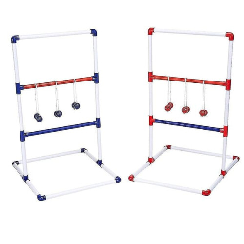 Ladder Ball Toss Game White 6-Ball Set 1
