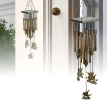 Carillon éolien d'extérieur en bois fait main, 6 cm
