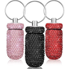 Sada pouzder na pilulky Bling, vodotěsný cestovní držák, 3dílná