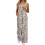 Blomstergul boho-jumpsuit med lommer til dame, medium 1