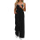 Blomstergul boho-jumpsuit med lommer til dame, medium 1