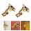 Messing elleboogsluitingenset, zware uitvoering, 2 sets 1