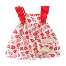 Vestido de verano de princesa floral para niñas pequeñas, sin mangas.