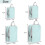Compression Travel Bags Set Blue 4 pcs 4