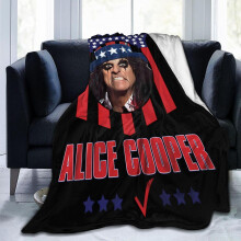 Manta de franela de Alice Cooper de 40x30 pulgadas