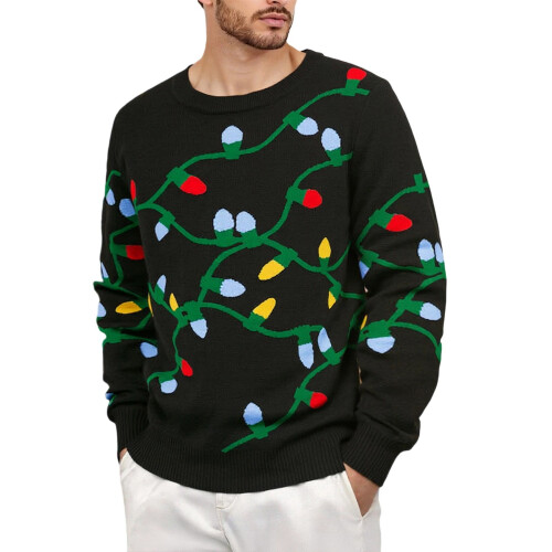 Pull de Noël moche pour homme, manteau festif