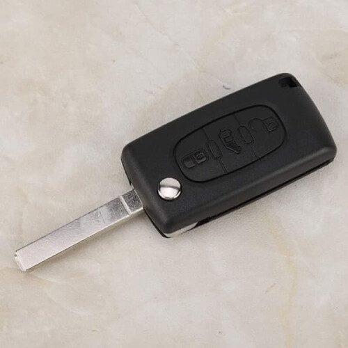 Peugeot Partner key shell replacement 3-button 1