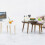 Dollhouse Triangle Coffee Table White 1 Set 4