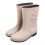 Botas de chuva femininas impermeáveis de cano curto, antiderrapantes e com cano largo. 1
