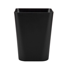 Svart rektangulær søppelbøtte 1,5 gallon