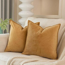 Ensemble de 2 housses de coussin en velours 50 x 50 cm