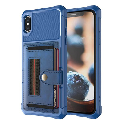 iPhone X/XS red case with card slot 2