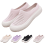 Mocassins femininos leves e respiráveis com bico largo. 1