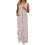 Blomstergul boho-jumpsuit med lommer, medium, til dame 1