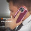 iPhone 16 Pro case PC and TPU shockproof pink dark red 7