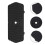 OUNONA silicone kitchen faucet splash guard black 1