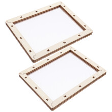 Paper Making Screens DIY Transparent Wooden Metal 2 pcs