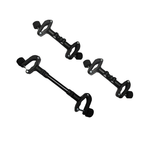 Conector de carrinho de bebê duplo ajustável em plástico (1 conjunto)