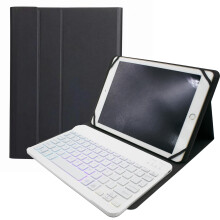 Universele tablettoetsenbordhoes met regenboogachtergrondverlichting7
