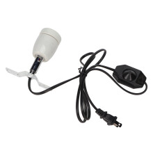 Lâmpada de aquecimento para répteis com base de cerâmica, 400W, ajustável.