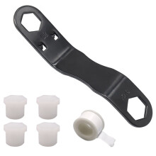 Afvoerplugset voor RV-waterverwarmer, staal, ABS, PTFE, 1 set