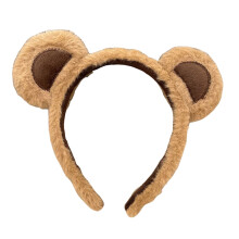 Diadema con orejas de oso pardo para niñas y mujeres