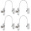 Window Limiters Childproof White 4 pcs 2