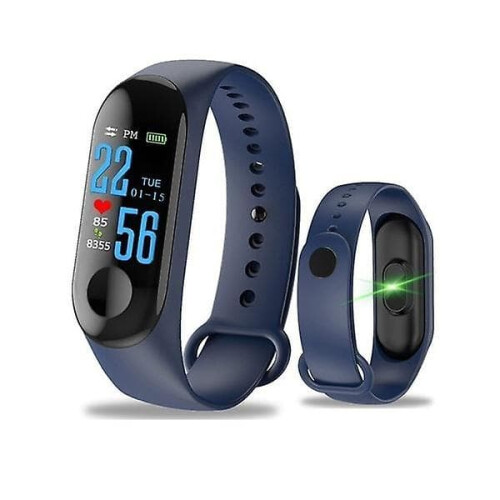 Ψηφιακό ρολόι Smartband με οθόνη αρτηριακής πίεσης, βηματόμετρο, βραχιόλι, αδιάβροχο, 1