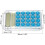 Desktop Calculator Blue 8-Digit LCD Mini Portable 2